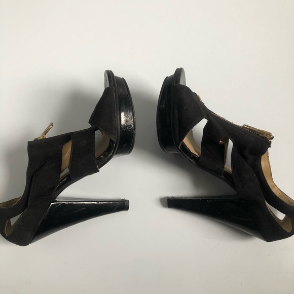 Dorothy Perkins Zippered Strap Platform Heels - Picture 7 of 9